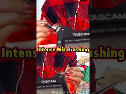 ASMR Can You Hear The Difference Between The Two Brushes? ✨🤩 #asmrbrushing #tascamasmr #asmrvideos