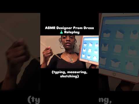 ASMR Creating Ur Prom Dress Roleplay #measuringasmr  #satisfyingvideo