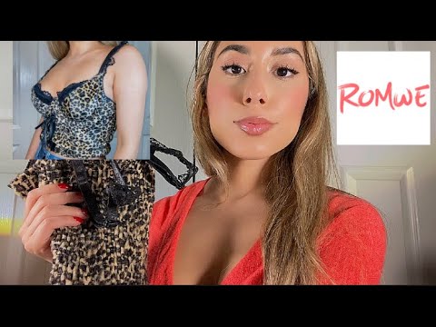 ASMR Clothing Haul try on & More 🧡 ROMWE BLACK FRIDAY