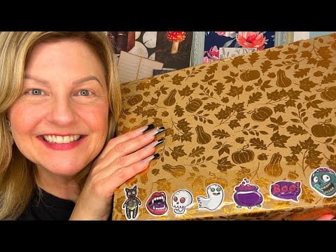 ASMR | Wonderful Halloween Boo Basket Collab Ft. Gifts from @lorrilatteasmr439 🎃🕷️💕 Happy Halloween!