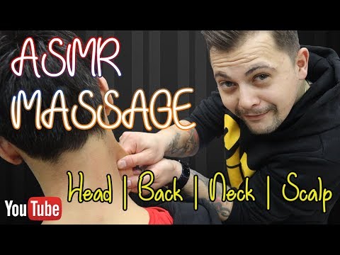 ASMR MASSAGE by Anil Cakmak | Sleep Well ( Head Massage, Back Massage, Scalp Massage )