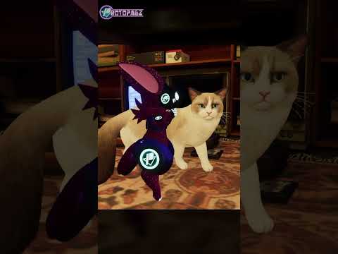 Chibi Protogen and Cat #furry #vrchat #protogen #cats #furryprotogen #vrchatworlds