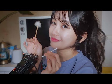 ASMR l 자기 전에 타스캠 귀청소하고 자~ / Tascam EarCleaning, Notalking