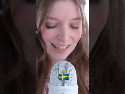 Russian girl speaking Swedish 🇸🇪 asmr #asmrwhispering #swedishlanguage #svenska шведский язык