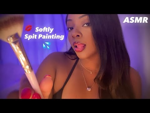 ASMR | Softly Spit Painting You 🤍 Lots Of Mouth Sounds & Personal Attention 💕💋