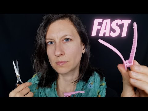 ASMR Fast Hair Clipping and Haircut ✂✂✂✂✂ No-Talking, With 💥 FAST EDITING 💥