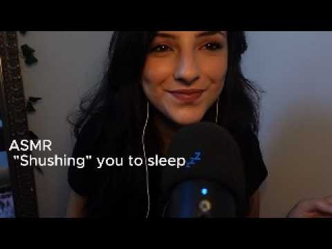 ASMR | Helping You Fall Asleep💤 repeating "shhh" + hand movements