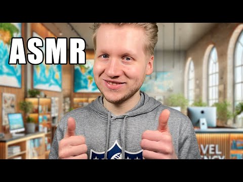 ASMR - Reisebüro-Mitarbeiter plant einen geschenkten Urlaub! (Roleplay)