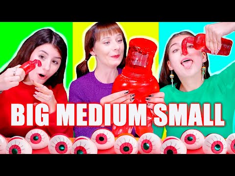 ASMR Big, Medium, Small Food Challenge | Best Compilation