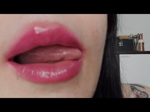 ASMR - Lens Licking & Kissing #kiss #asmr #mouthsounds