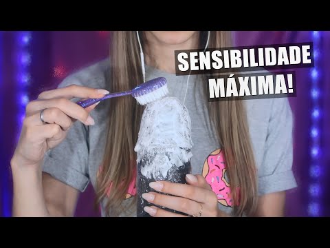 ASMR MASSAGEANDO SEU CÉREBRO 🧠 (ESPUMA NO MICROFONE BLUE YETI)