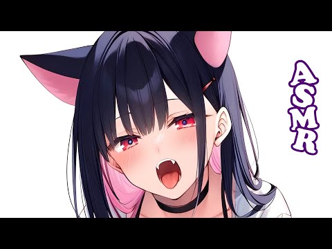 [ ASMR ] drinking water like a cat 🐱wet mouth sounds