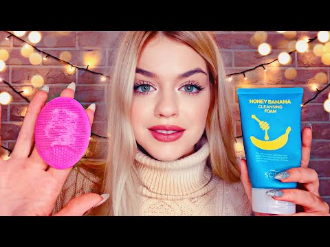 АСМР🥰УХОД ЗА КОЖЕЙ ПЕРЕД СНОМ😴ASMR| DOING YOUR SKINCARE ROUTINE