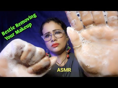 Asmr Bestie Removing Your Makeup After a Hectic Day 💄 |Asmr Ghosal |