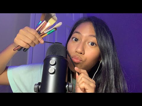 ASMR Brushing Your Face [mic brushing, personal attention]