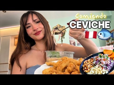ASMR COMIENDO CEVICHE 🐟🇵🇪 PERUANO 🇵🇪 TR1O MARINO 🌊 MUKBANG 
