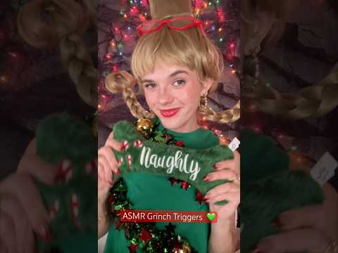 #asmr Grinch Triggers 💚 #grinch #asmrsounds #asmrcommunity #asmrvideo #asmrvideos