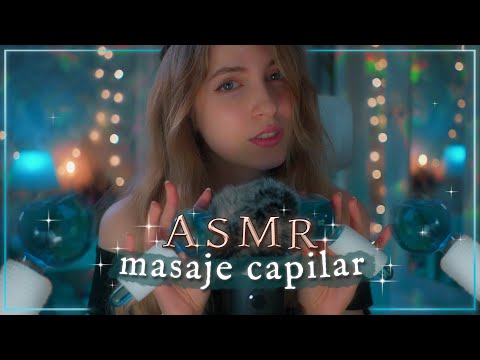 ASMR ✧ MASAJE CAPILAR con sonidos de AGUA 🌊🐬✨ BLUE YETI