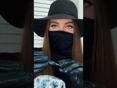 ASMR STICKY LEATHER GLOVES SOUNDS #asmr