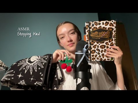 ASMR Shopping Haul | (Sticky) Tapping Sounds + Soft Whispers