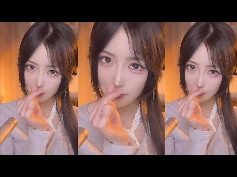 ASMR Ear Massage & Blowing Relax in Sweet Night