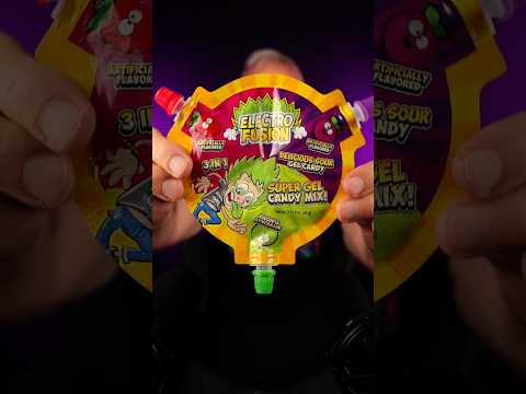 Trying weird candy ASMR: Electro Fusion Super Gel Candy Mix  #asmrcandy #candying #candyasmr