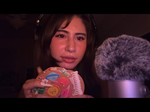 ASMR ~ 6+ Relaxing creamy coaster tapping ( Long nails and tingly )