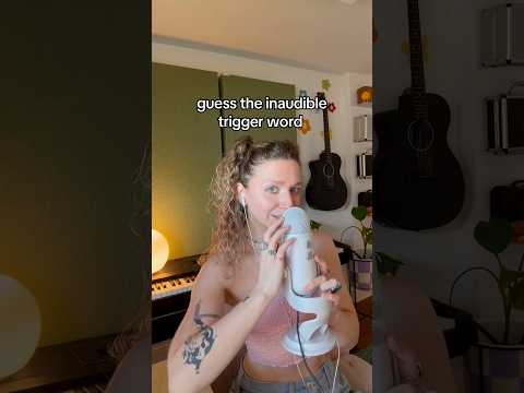 ASMR guess the trigger word #asmr #inaudiblewhispering #whispering #relax #triggerwords #mouthsounds