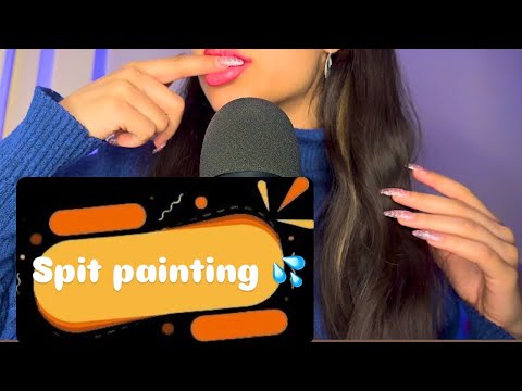 ASMR~ Spit Painting 💦💦