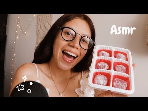 ASMR comiendo postres asiáticos 🍥✨🤍