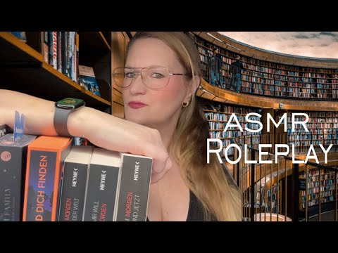 ASMR german ⚠️ Library/Bücherei Roleplay • Very Tingly - ich empfehle Bücher - Whispering • Tapping