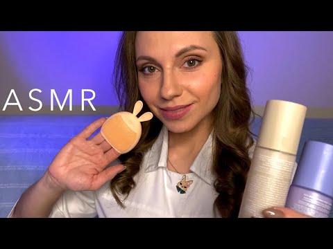 АСМР Уютный КОСМЕТОЛОГ • НЕЖНЫЙ ПИЛИНГ и УХОД ЗА ЛИЦОМ • 10000% МУРАШКИ!  ASMR Cosmetologist