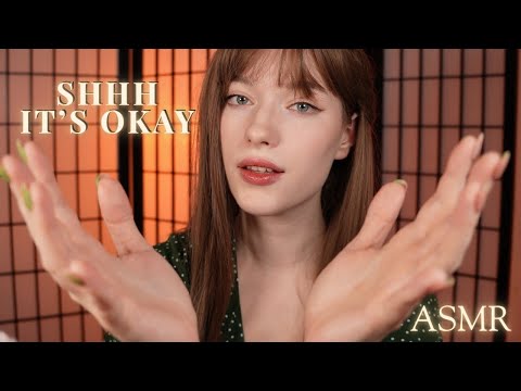 ASMR Personal Attention: Shhh, It's Okay, Mirrored Touch, Face Brushing, an unintelligible whisper