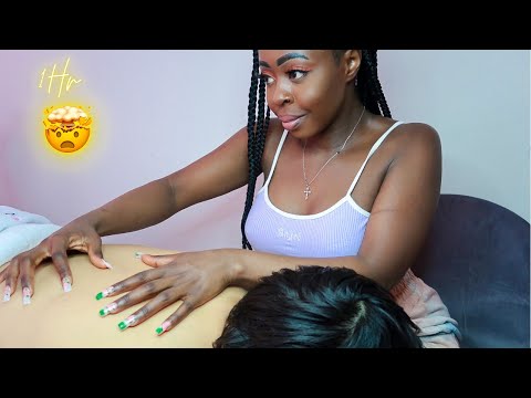 ASMR EXTREMELY Tingly Back Scratching, Tracing w’ Nails - gentle back rub