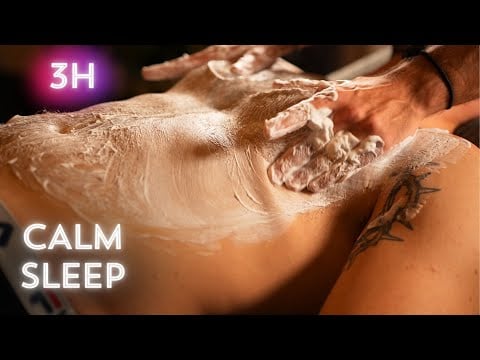 Shaving Cream Massage ASMR | Relaxing Session for Sleep (No Talking)