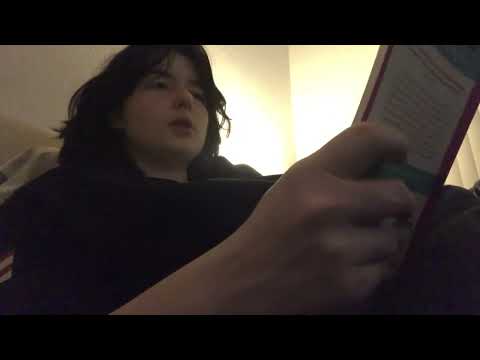 ASMR ~ reading in bed (whisper, soft spoken, unintelligible, fast talking)
