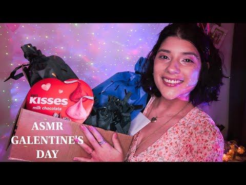 ASMR ❤️ OPENING MY GALENTINES DAY GIFT FROM @LeahsSafeSpaceASMR🎁