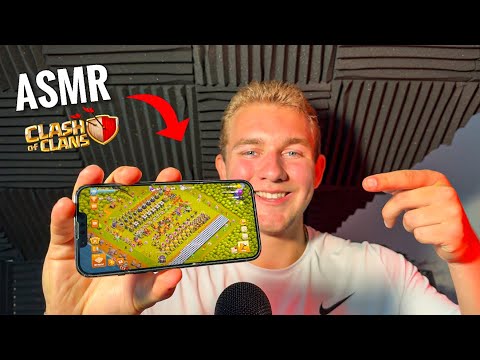 ASMR Playing with my CoC (clash of clans)