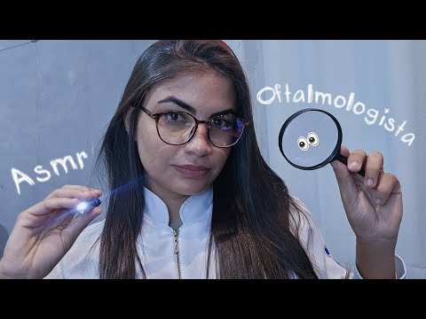 ASMR ROLEPLAY Consulta com sua oftalmologista (Vai te fazer dormir MUITO rápido) 💤
