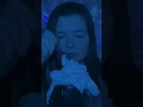 ASMR Shaving Cream on the Foam Mic Cover #asmr #relax #asmrtriggers #tingles