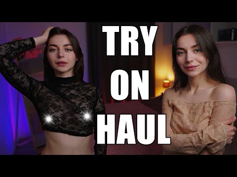 4K Transparent Try on Haul with Elanika ASMR | Dress up