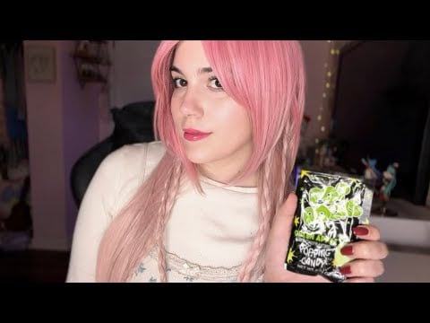 ASMR fizzy, crackly, poppy mouth sounds (っ˘ڡ˘ς)