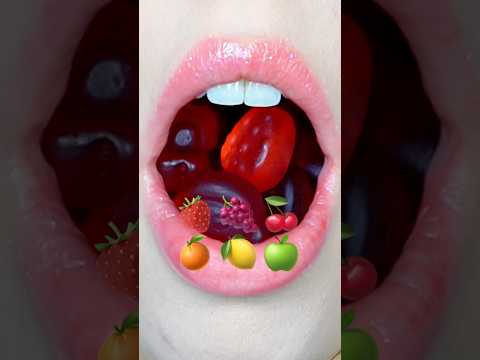 asmr EMOJI FOOD GUMMY 이모지 챌린지 모음집 🍓🍇🍒 eating sounds 리얼사운드 먹방 🍊🍋🍏