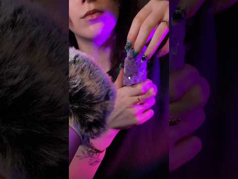 ASMR with a CRYSTAL #asmr #asmrtapping #asmrsounds #asmrscratching