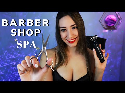 CORTE Y ARREGLO de BARBA SPA 🧖‍♂️  MASAJES y ATENCION PERSONAL 💈 Asmr Barber Shop ✨ ASMR Español