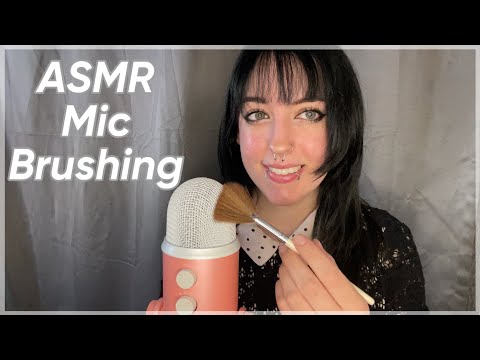 ASMR Mic Brushing ~ ear to ear, up close whispers