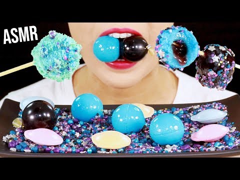 ASMR GALAXY CANDY KYOHO JELLY EARTH GUMMY UFO CANDY 갤럭시캔디 쿄호젤리 지구젤리 UFO캔디 먹방