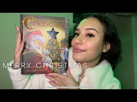 12 DAYS OF ASMR🎄( DAY 12) Reading you a bedtime story before Christmas✨