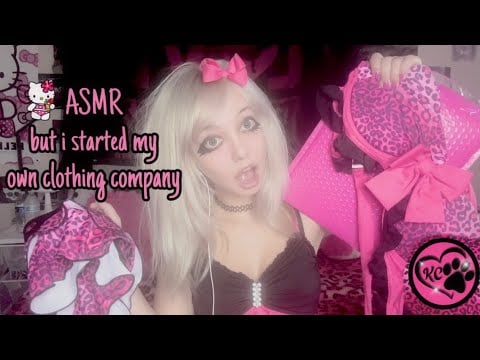 ASMR but i started my own clothing company💖🛍️ (Kitty Couture✨, swimsuits now available)