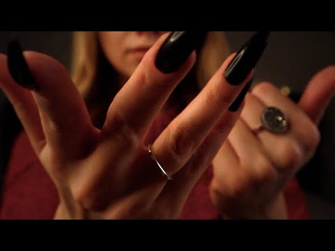 ASMR Up Close Hand Movements Whisper Affirmations | Personal Attention | Face Touching Rain Sounds